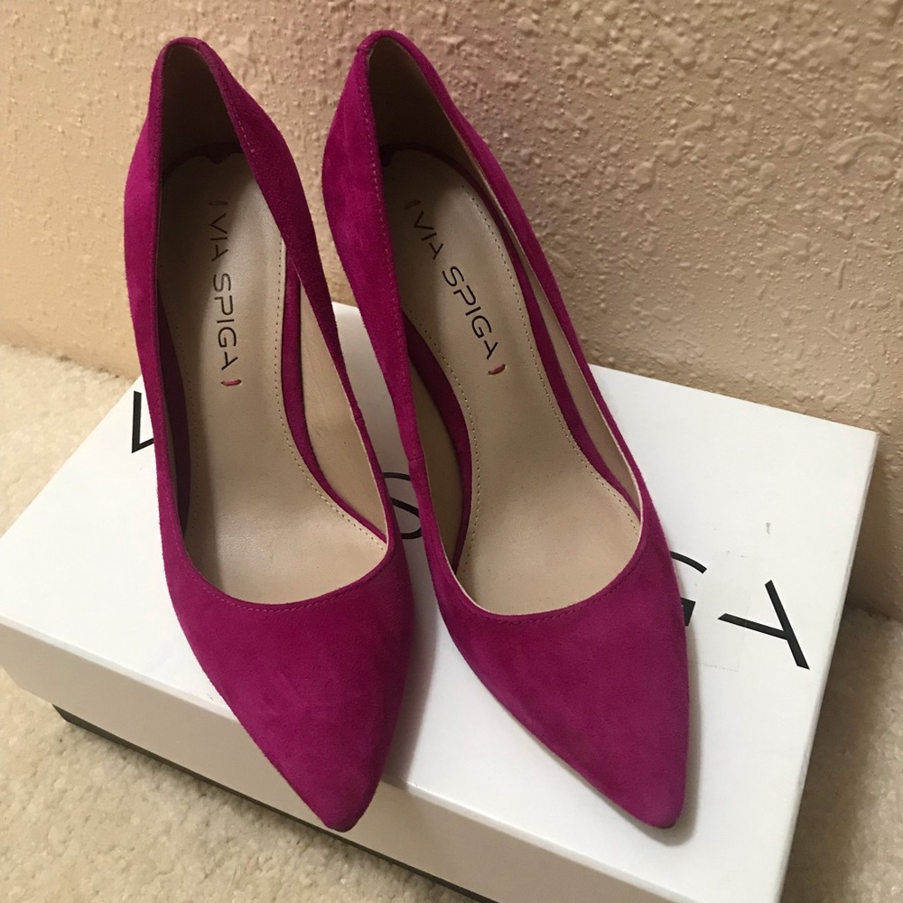 Via Spiga fuschia heels